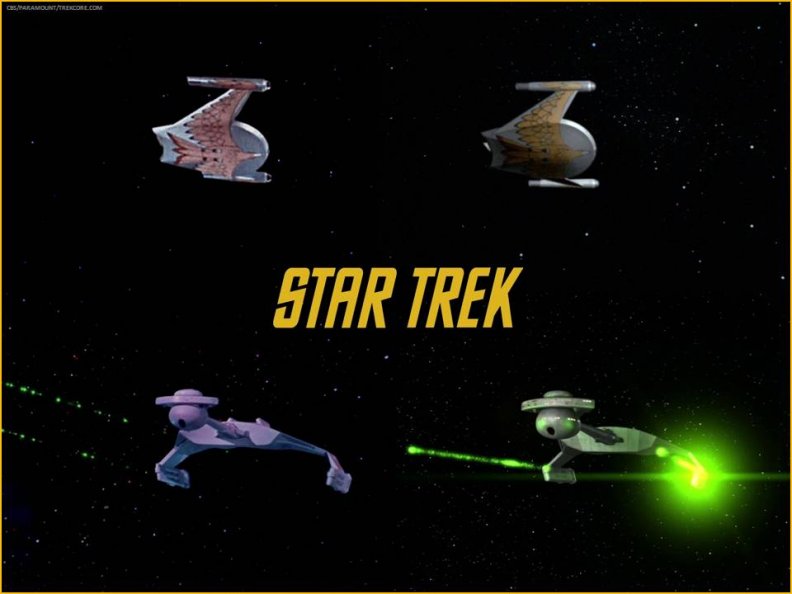 Original and Remastered Romulan and Klingon Ships
