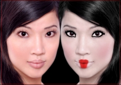 Before and after _ Geisha