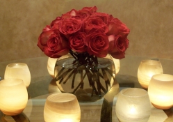 Candles Light and Roses