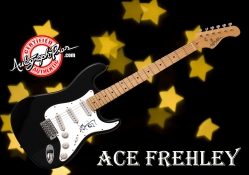 Kiss Ace Frehley Autographed Guitar Free Wallpaper