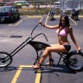 Low Rider Bicycle w/ girl