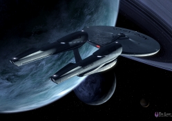 Star Trek New 1701 Dorsal View