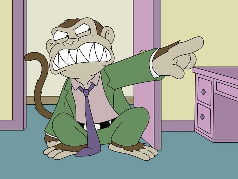 Evil Monkey in Biz Suit