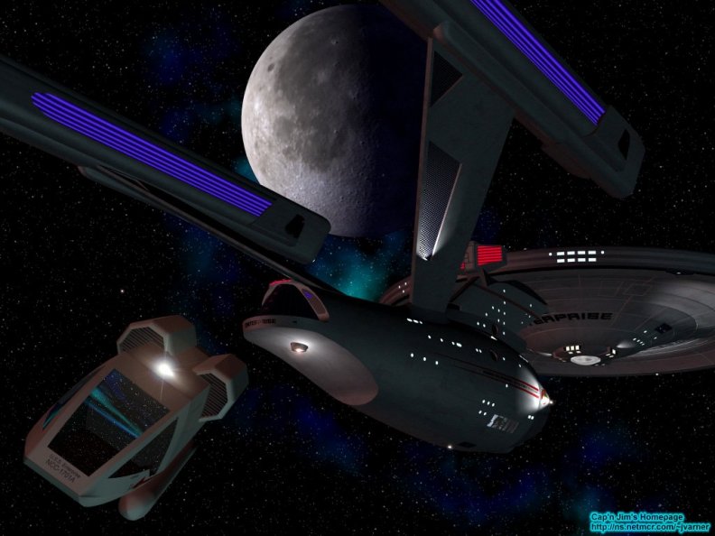Star Trek Enterprise and Shuttle