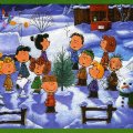 charlie brown and friends in winter