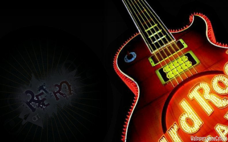 neon guitar