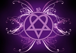 Purple heartagram