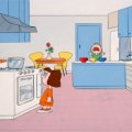 marcie and peppermint patty in kitchen