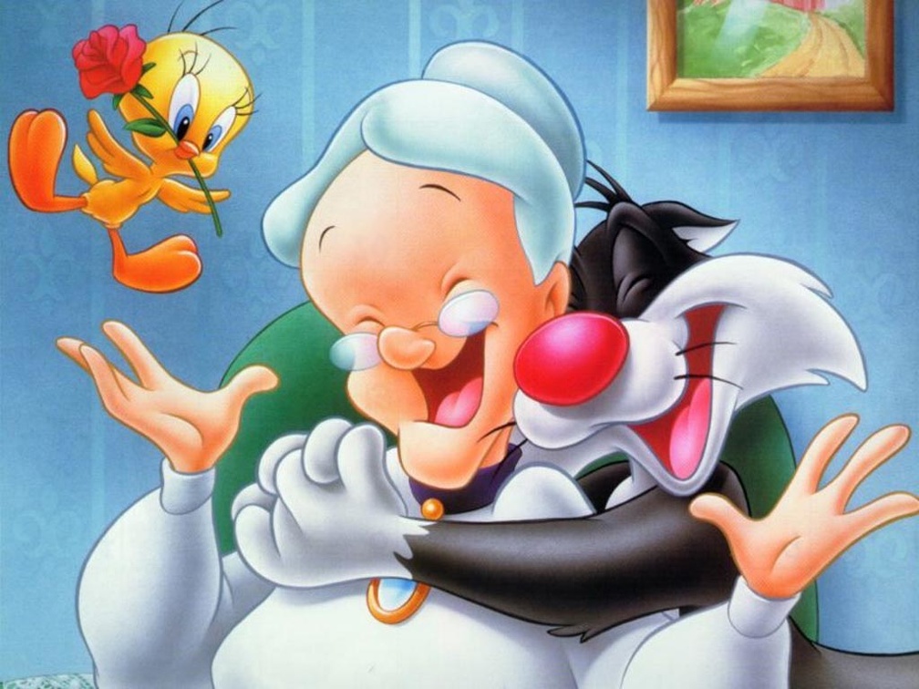 Granny, Sylvester and Tweety
