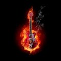 Relistic Flaming Guitar Fire , jpg