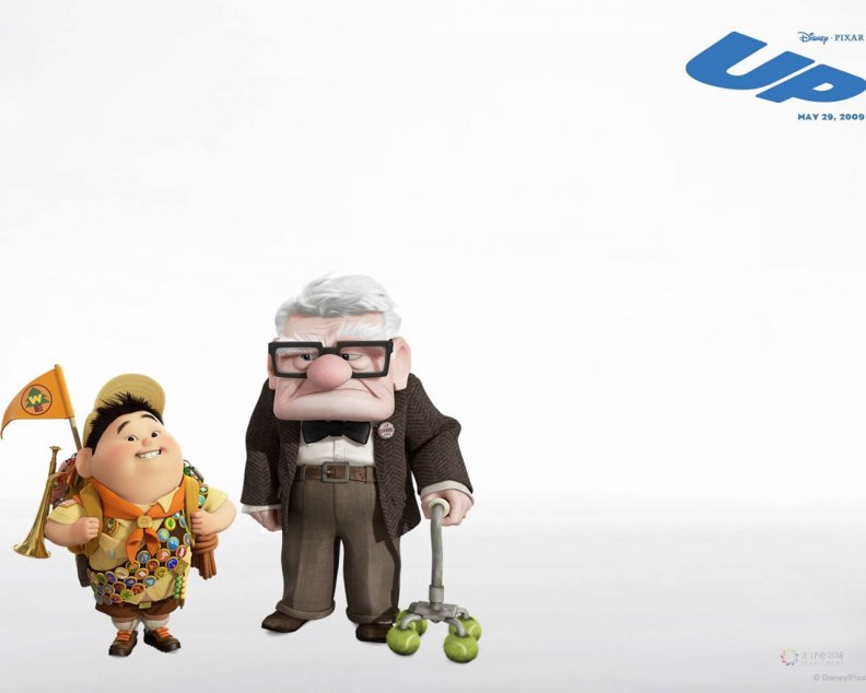 Carl Fredricksen and Russell in Up