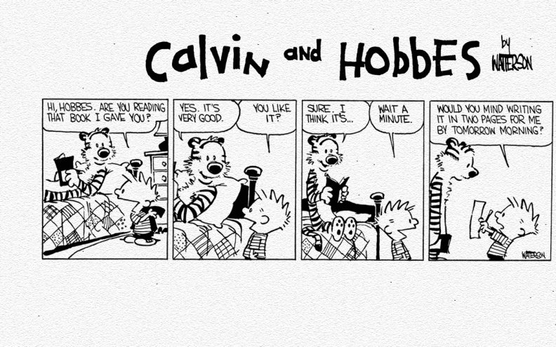 Calvin and Hobbes Two_Page Paper