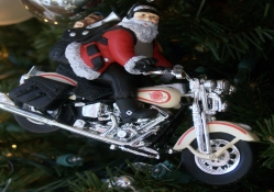 Santa Harley Ornament