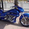 Blue Phantom Harley Chopper