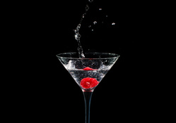 raspberries cocktail