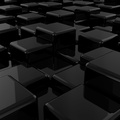 3d cubes black