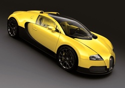 Yellow Bugatti Sports Look Car