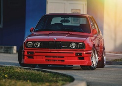 BMW E30 M3 Red Car