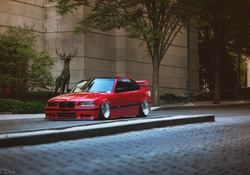 BMW E36 Red Tuning