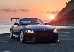 BMW Z4 Car and Sunset