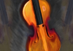 Violin Oil Painting
