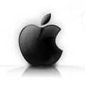 Black White Apple HD Background