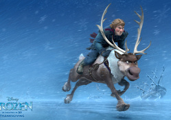 Kristoff And Sven In Frozen Movies