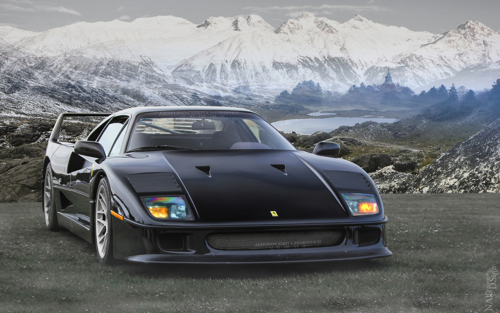F40 and mountains