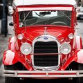 vintage red ford