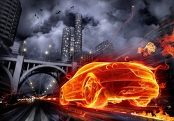 Cityscapes Flames