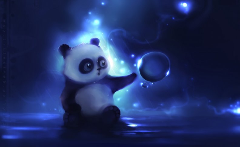 Curious Panda Painting Download HD Wallpapers and Free Images