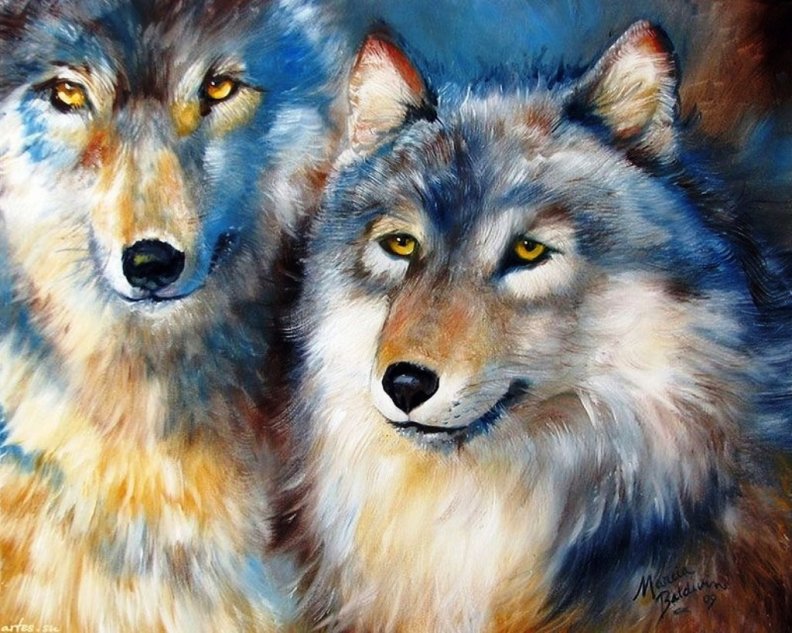 Wolves Art