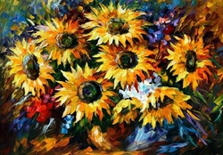 Painting sunflowers