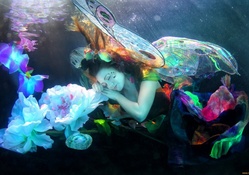 underwater girl