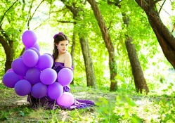 Purple lady