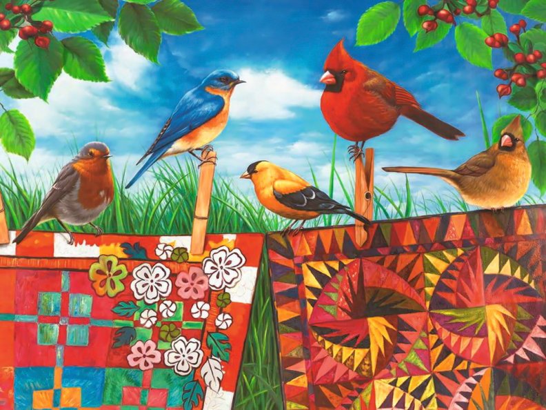 Birds and quilts