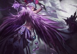 purple wings angel