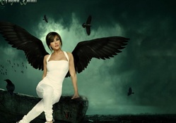 her wings