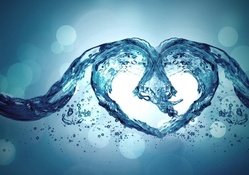 Water Abstract Love