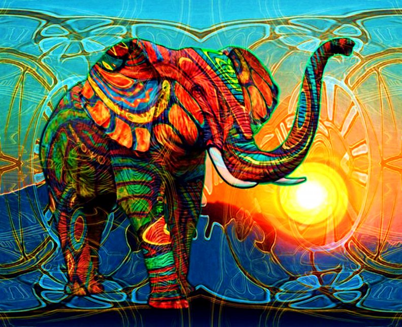 Tribal Elephant Download HD Wallpapers and Free Images