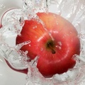 Splashing apple
