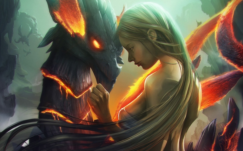 Girl and the Fire Dragon