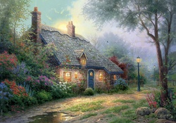 cottage in garden
