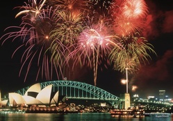 Fireworks over Sydney, Australia