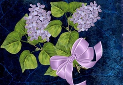 LILACS WITH BOW