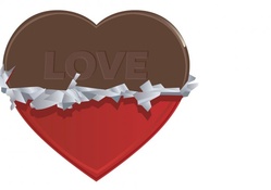 Chocolate love heart