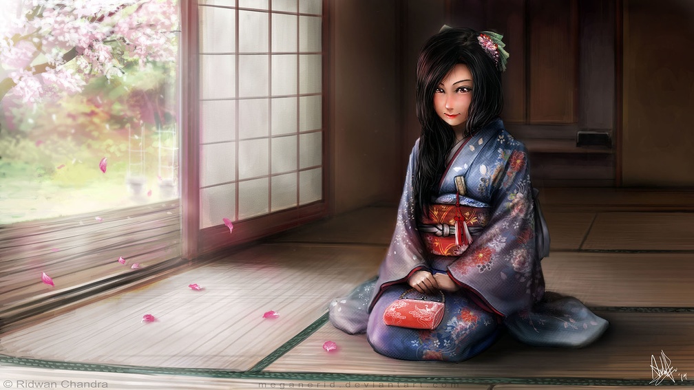 Lady in Kimono