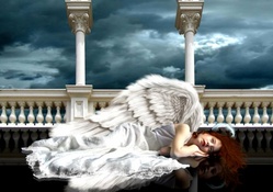 angel in sleep mood