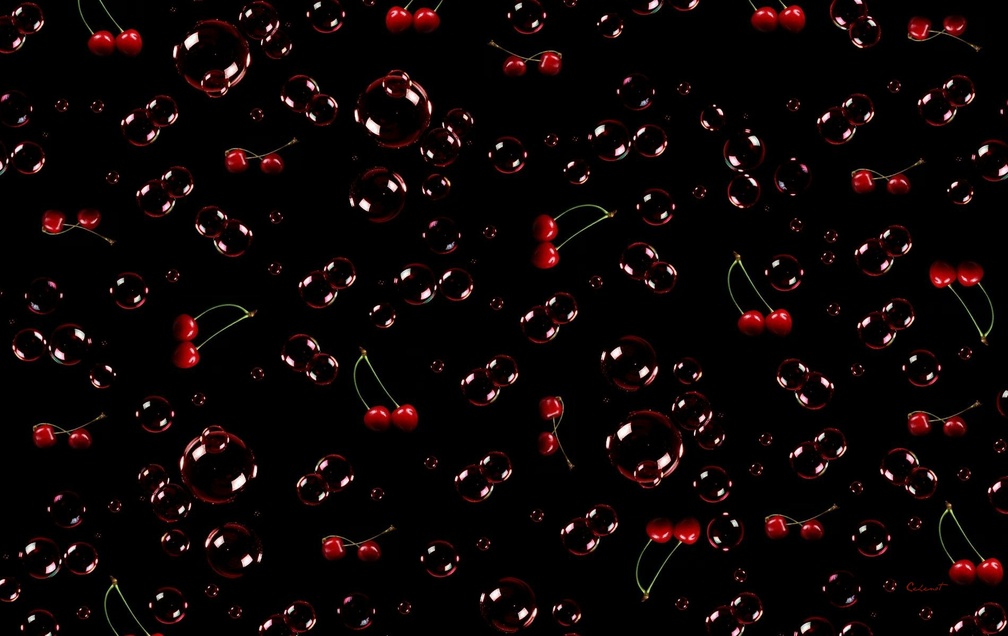 Cherries and bubbles