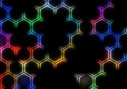 Colored hexagons